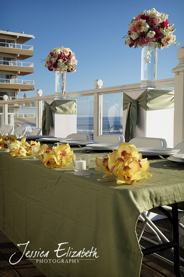 Their Head Table on the Pacific Edge Villa 39s deck